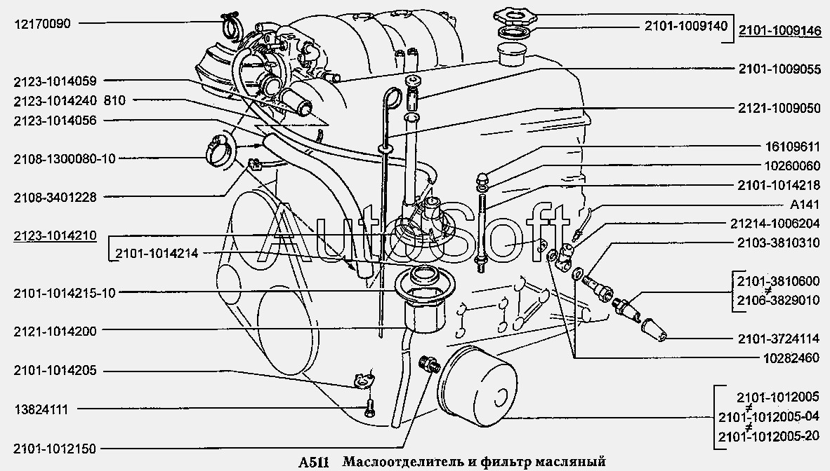 Схема двигателя ваз 21214. Маслоотделитель 21214. Маслоотделитель ВАЗ 2121. Схема двигателя 2123. Масляный фильтр двигателя ВАЗ 2103 схема.